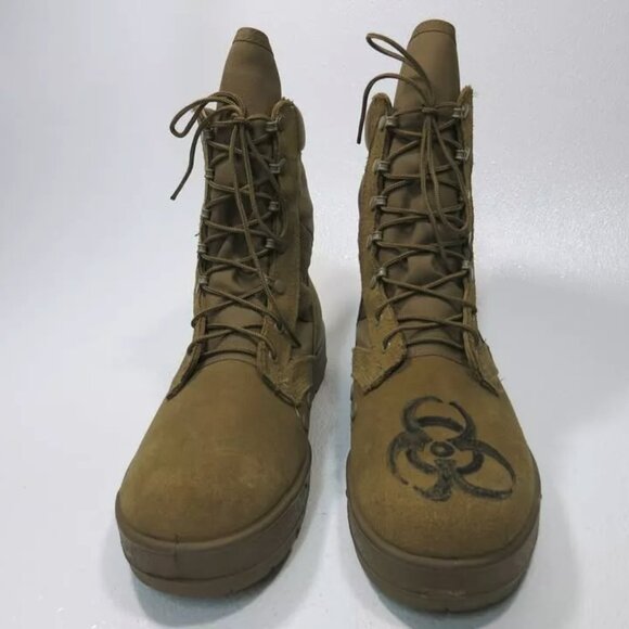 Vibram SPE1C1-17-D-1004 798 Hot Weather Army Combat Boots Coyote Tan Suede 10 W